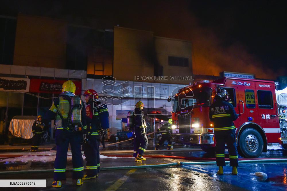 Fire Scene in Nanjing