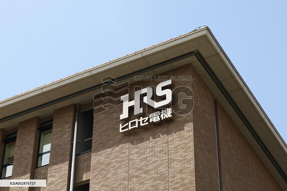 HIROSE ELECTRIC CO., LTD. (HRS) signage, logo