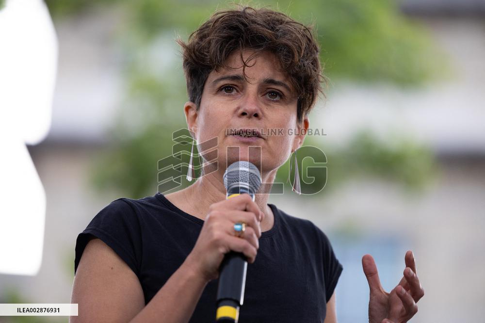 New Popular Front Legislative Election Campaign Meeting - Montreuil