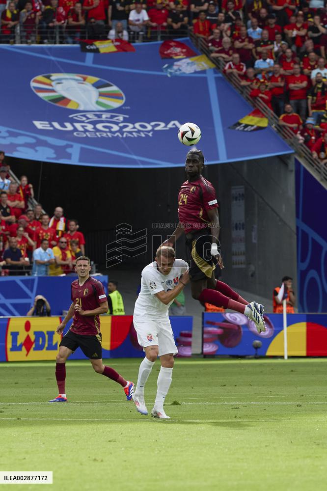 (SP)GERMANY-FRANKFURT-FOOTBALL-EURO 2024-BELGIUM VS SLOVAKIA