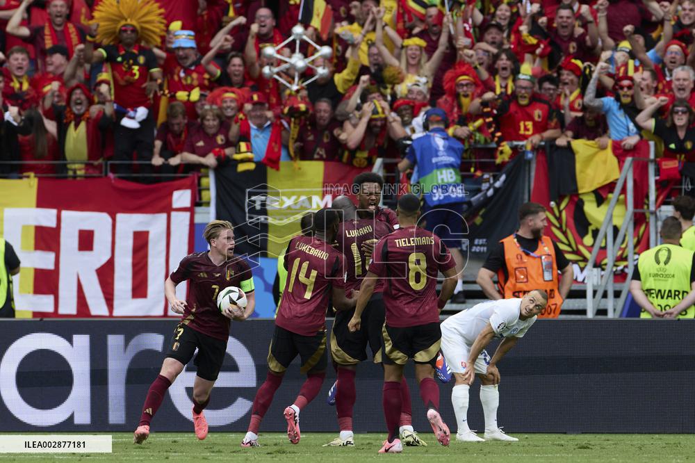 (SP)GERMANY-FRANKFURT-FOOTBALL-EURO 2024-BELGIUM VS SLOVAKIA