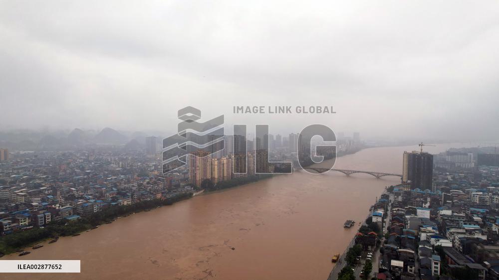 CHINA-GUANGXI-RONG'AN-SURGING WATER FLOW (CN)