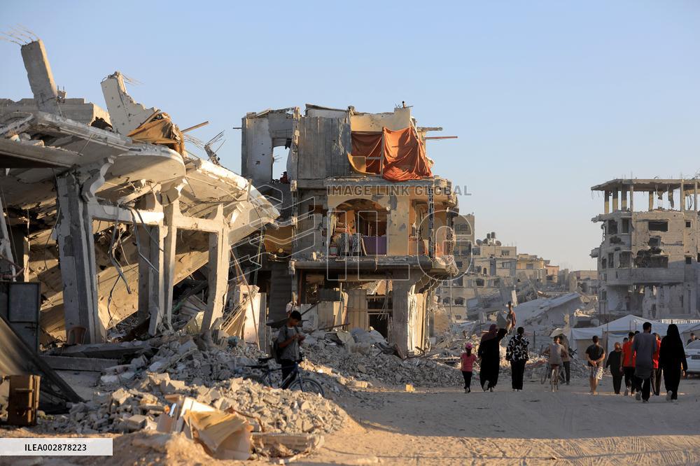 The Ruined Khan Younis After Nearly 8 Months of Bombing - Gaza