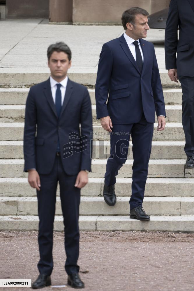 Gabriel Attal and Emmanuel Macron - Paris