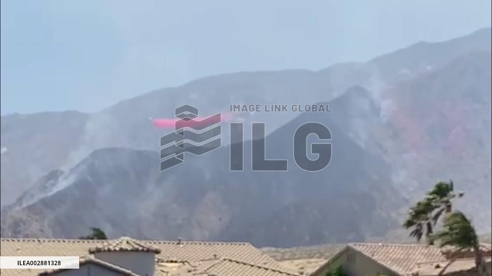 US: Tuscany Fire Breaks Out In Palm Springs, California 6