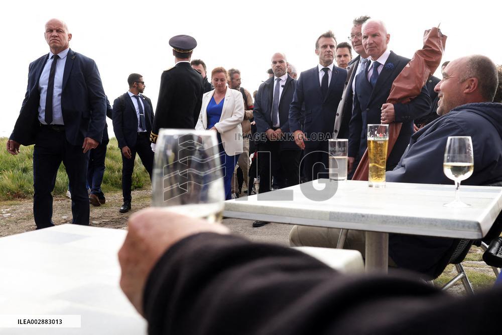 President Macron At Appel du 18 Commemoration - Ile-de-Sein