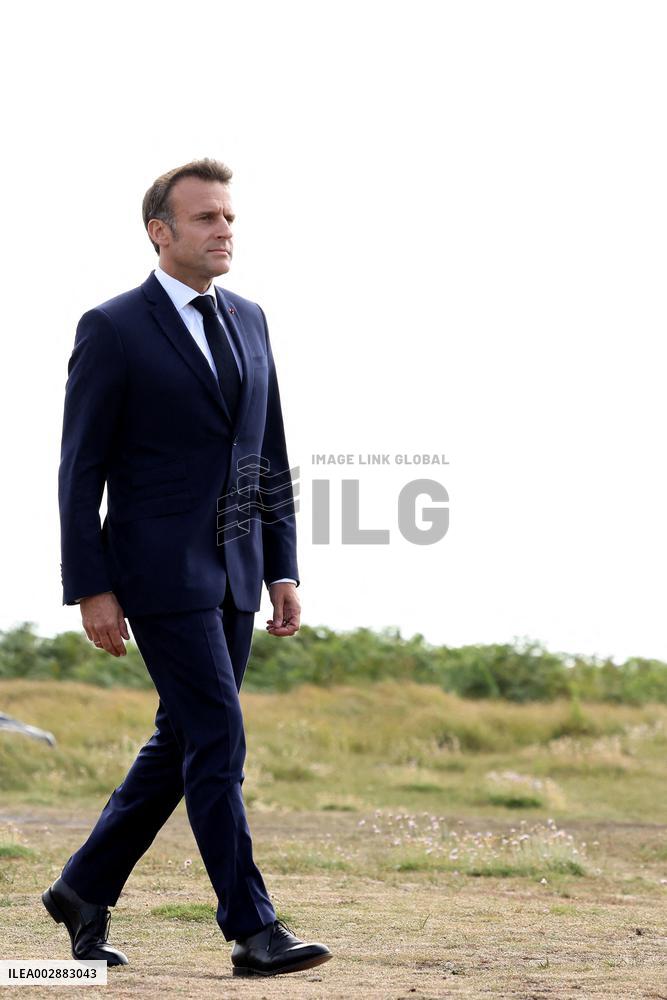President Macron At Appel du 18 Commemoration - Ile-de-Sein