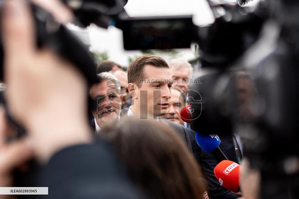 Jordan Bardella At Eurosatory - Paris