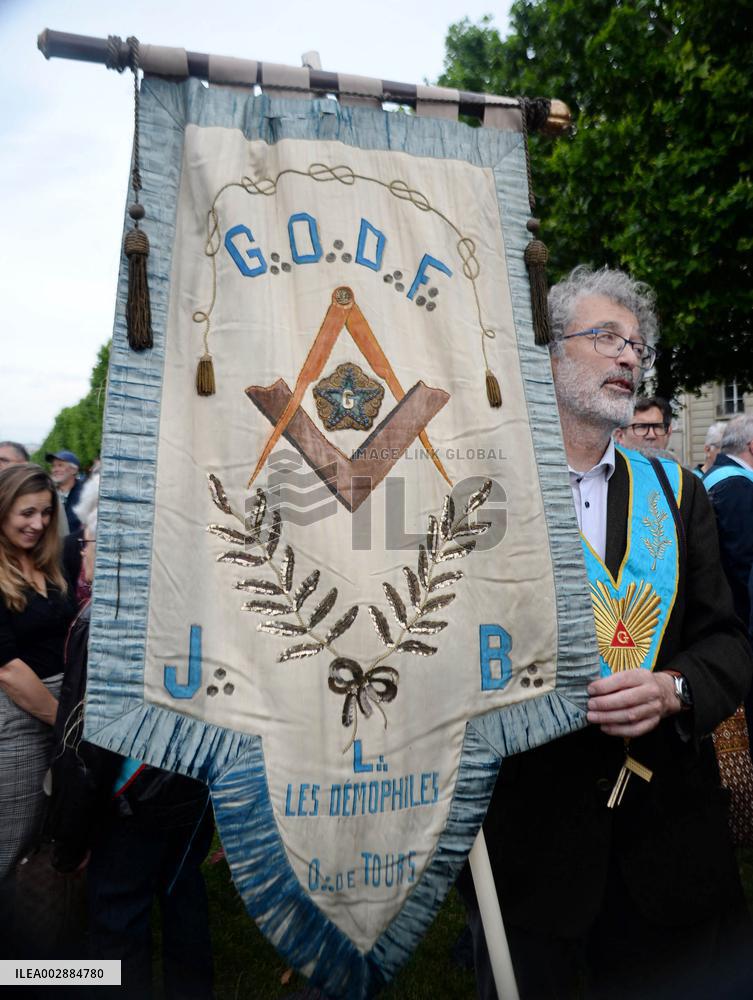 Freemasons Protest Against The Far Right - Paris