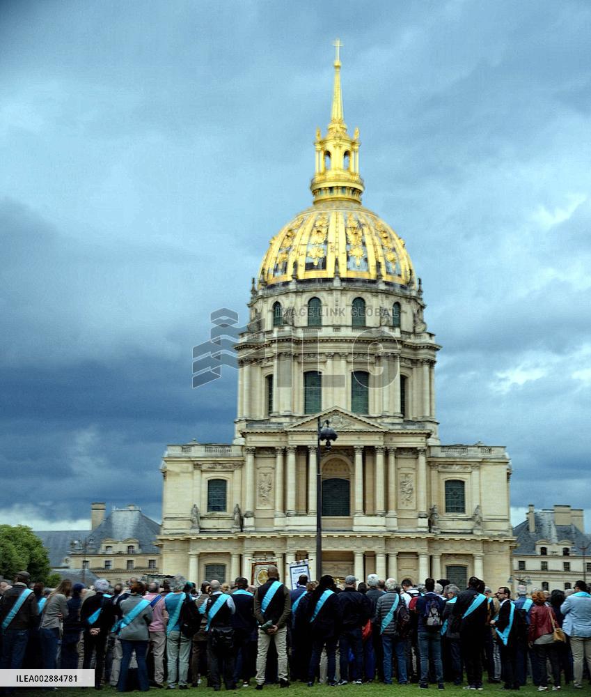 Freemasons Protest Against The Far Right - Paris