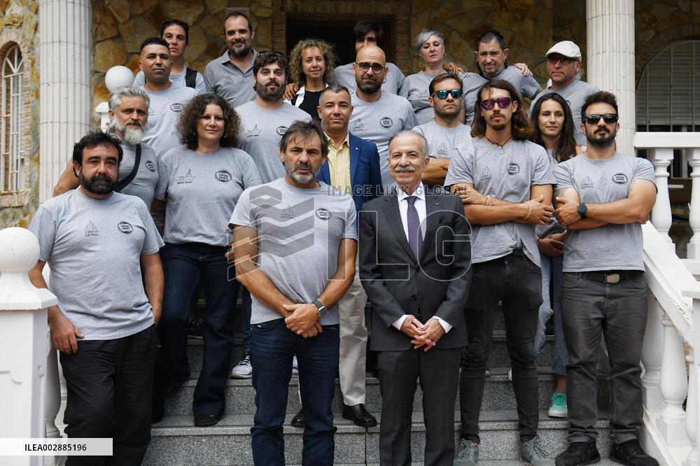 Palestine Embassy celebrates an act of recognition to humanitarian work of Open Arms in Gaza - Madrid