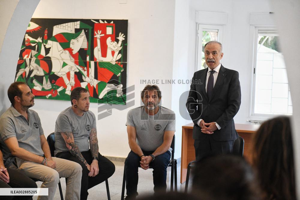 Palestine Embassy celebrates an act of recognition to humanitarian work of Open Arms in Gaza - Madrid