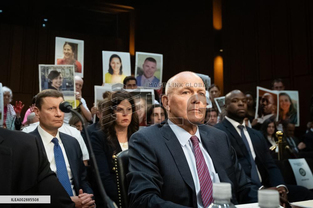 Boeing CEO Dave Calhoun Testifies At Senate Hearing - DC