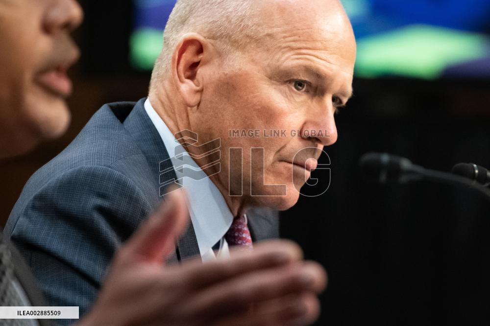 Boeing CEO Dave Calhoun Testifies At Senate Hearing - DC
