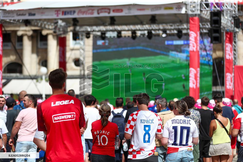 (SP)CROATIA-ZAGREB-FOOTBALL-EURO 2024-FANS