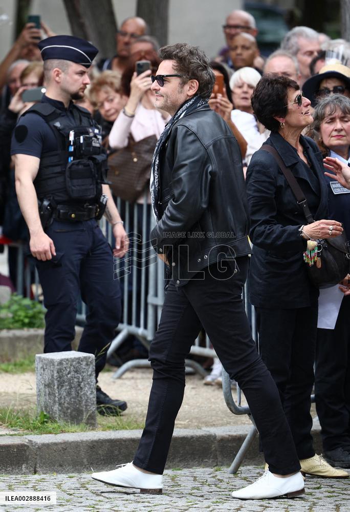 Funeral Of Iconic French Singer Francoise Hardy - Paris