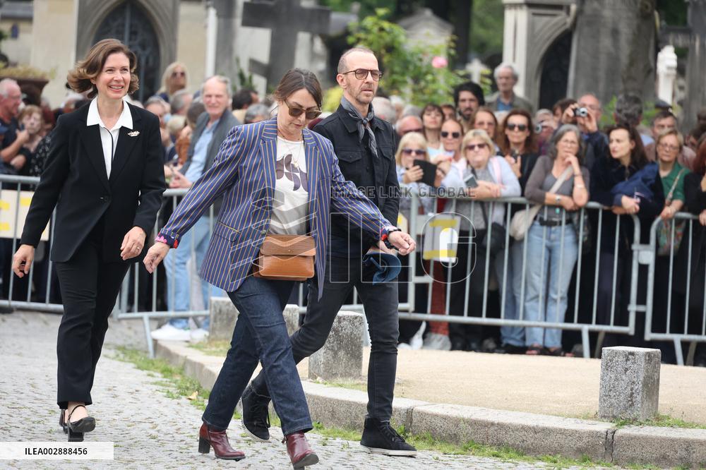 Funeral Of Iconic French Singer Francoise Hardy - Paris