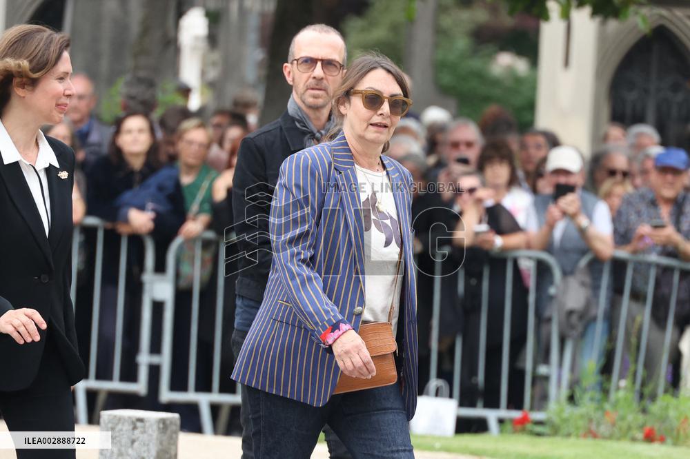Funeral Of Iconic French Singer Francoise Hardy - Paris
