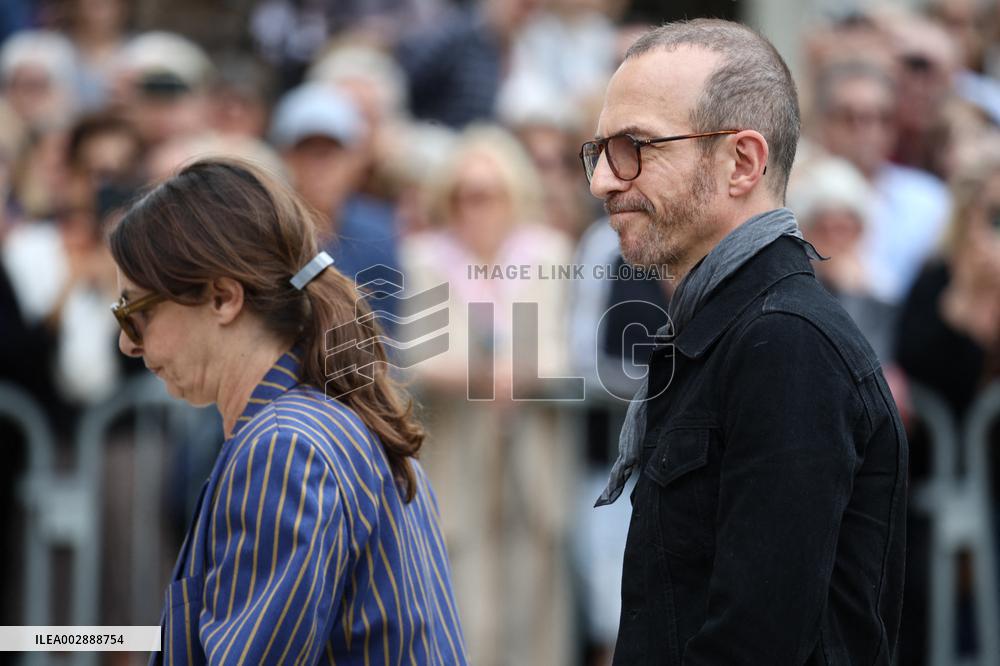 Funeral Of Iconic French Singer Francoise Hardy - Paris