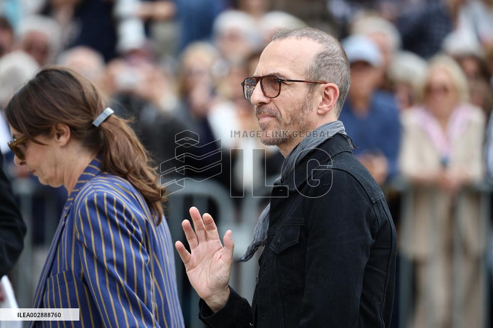 Funeral Of Iconic French Singer Francoise Hardy - Paris