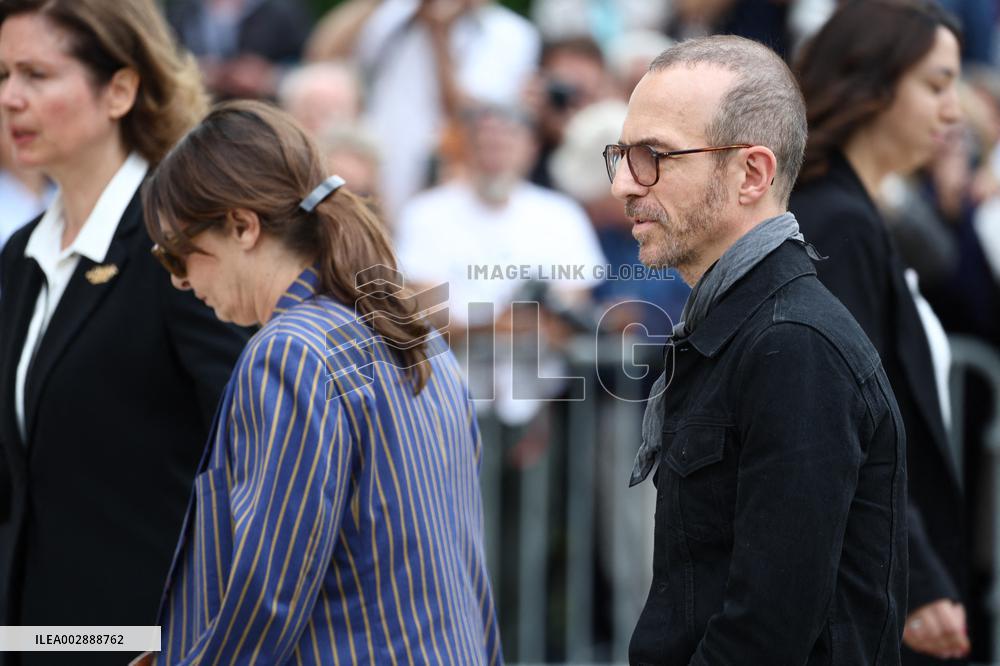 Funeral Of Iconic French Singer Francoise Hardy - Paris