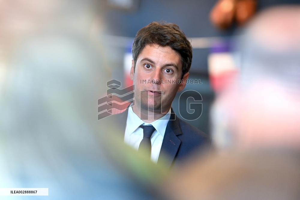 Gabriel Attal Visits Alencon - France