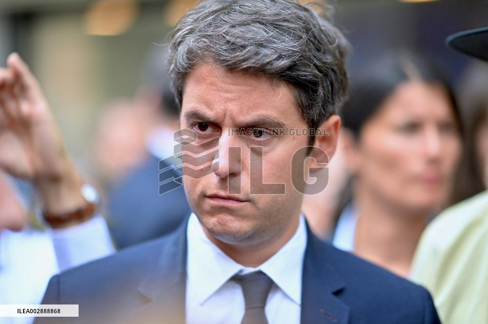 Gabriel Attal Visits Alencon - France