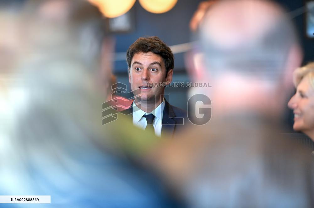 Gabriel Attal Visits Alencon - France