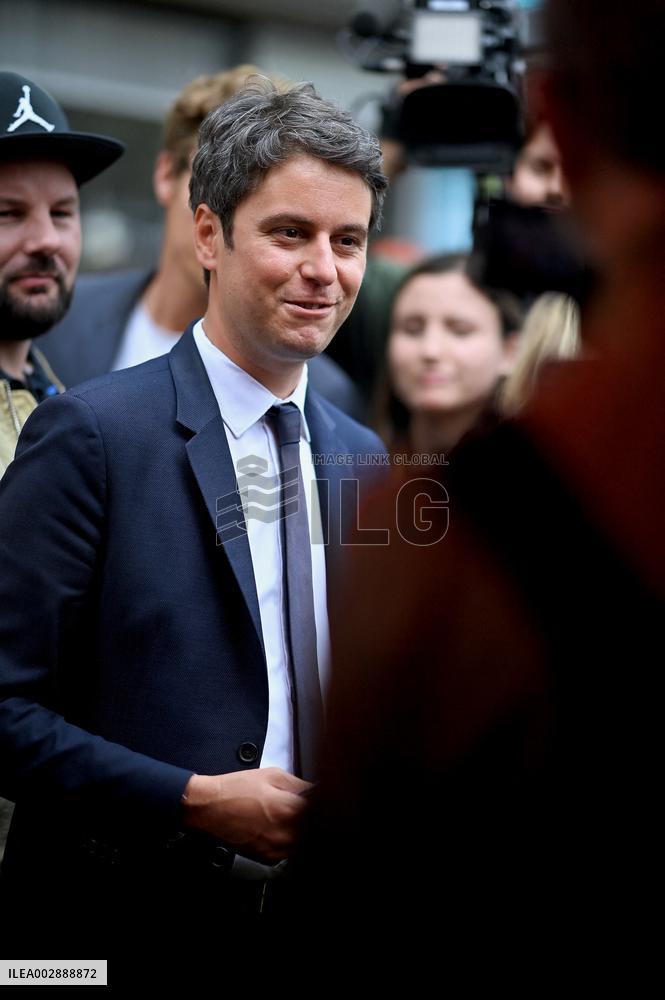 Gabriel Attal Visits Alencon - France