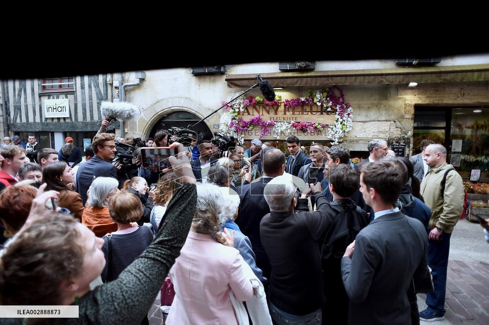 Gabriel Attal Visits Alencon - France