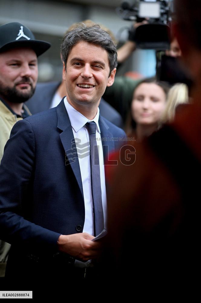 Gabriel Attal Visits Alencon - France