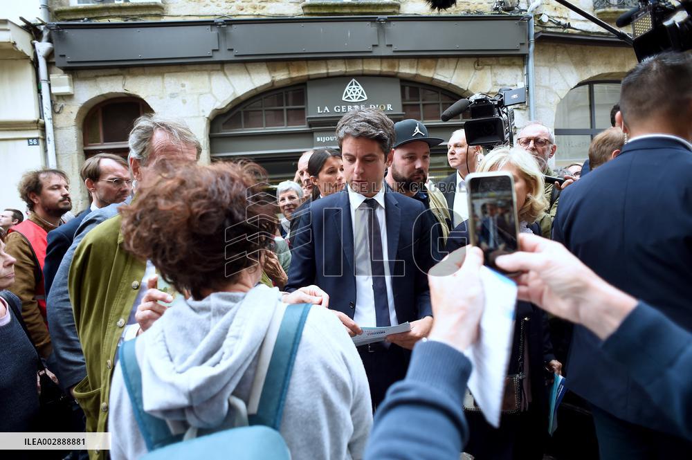 Gabriel Attal Visits Alencon - France