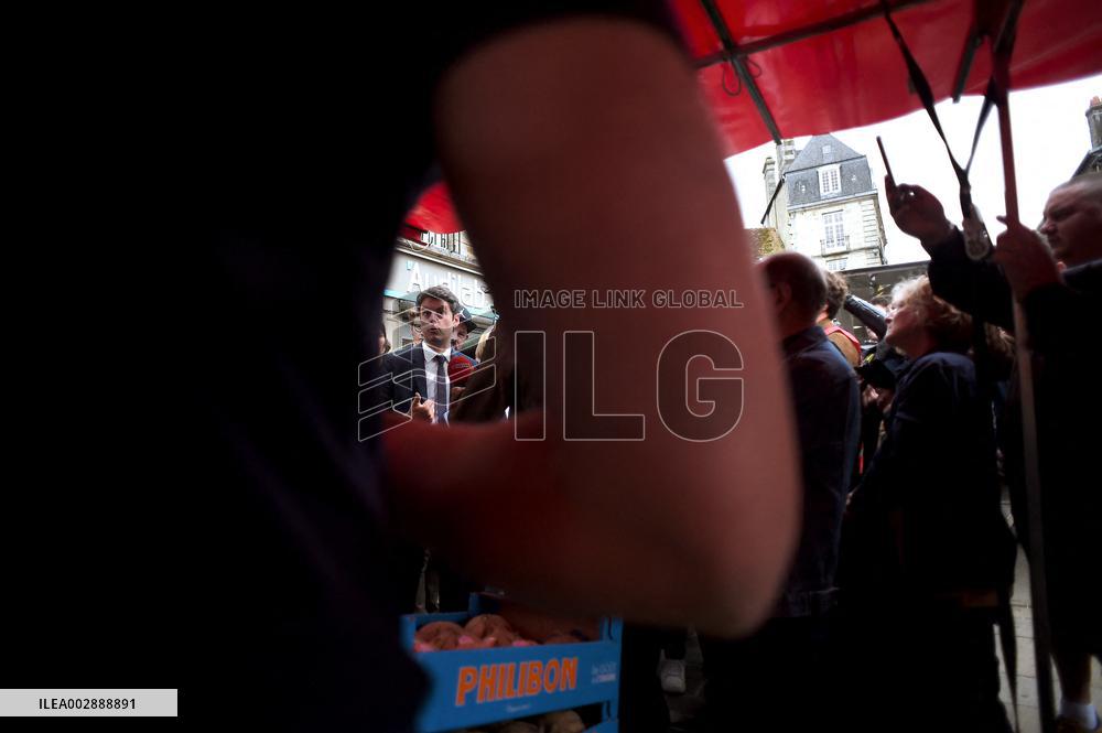 Gabriel Attal Visits Alencon - France