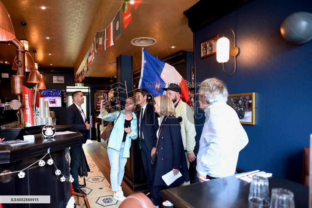 Gabriel Attal Visits Alencon - France