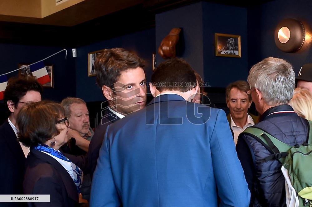 Gabriel Attal Visits Alencon - France