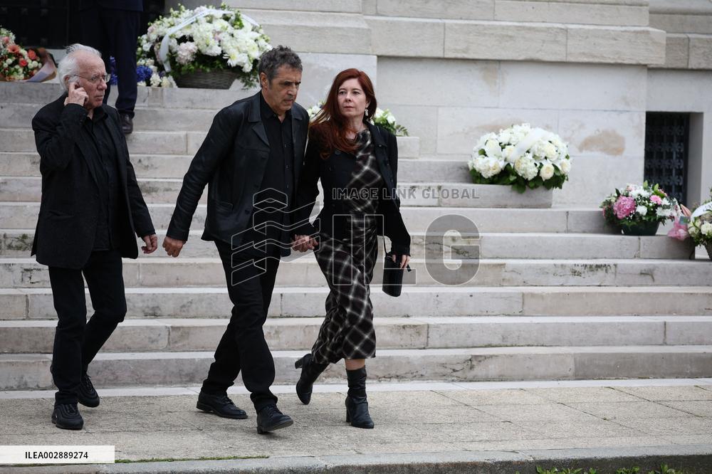 Funeral Of Iconic French Singer Francoise Hardy - Paris