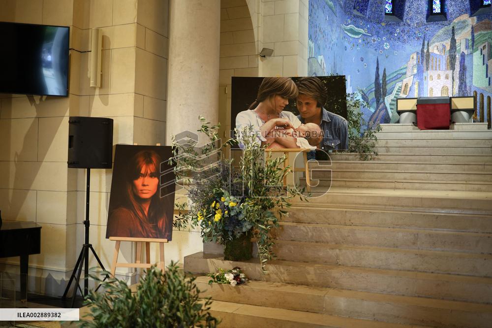 Funeral Of Iconic French Singer Francoise Hardy - Paris