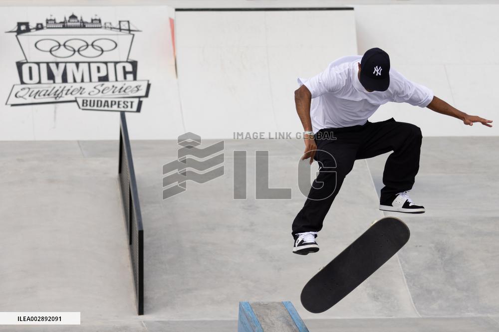 (SP)HUNGARY-BUDAPEST-OLYMPIC QUALIFIER SERIES BUDAPEST-SKATEBOARDING-MEN'S STREET-PRELIMS