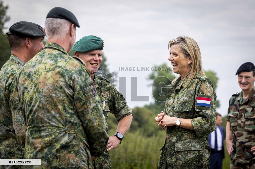 Queen Maxima Visits The Engineer Regiment - Den Bosch