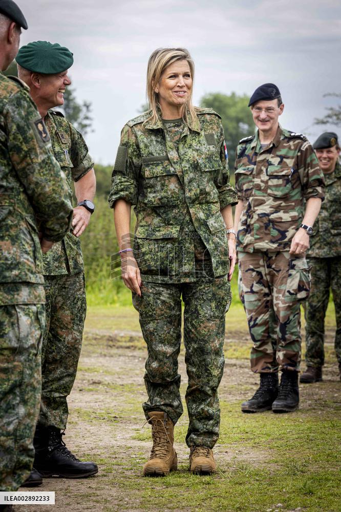 Queen Maxima Visits The Engineer Regiment - Den Bosch