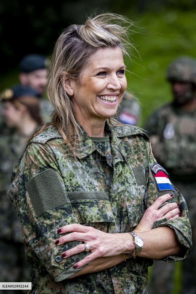Queen Maxima Visits The Engineer Regiment - Den Bosch