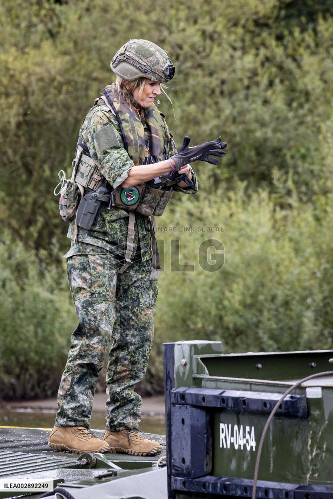 Queen Maxima Visits The Engineer Regiment - Den Bosch