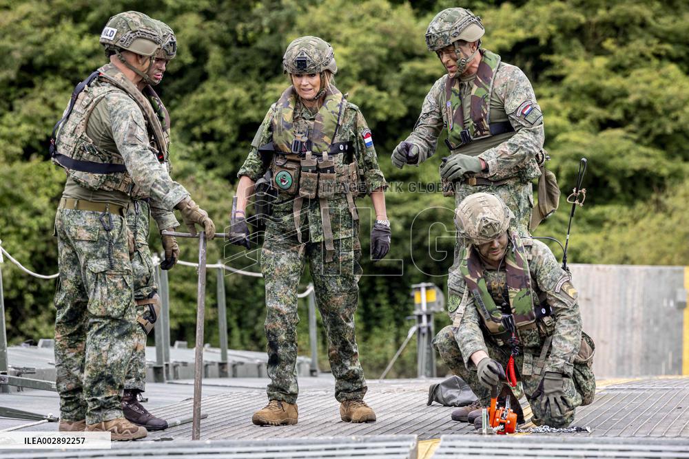 Queen Maxima Visits The Engineer Regiment - Den Bosch
