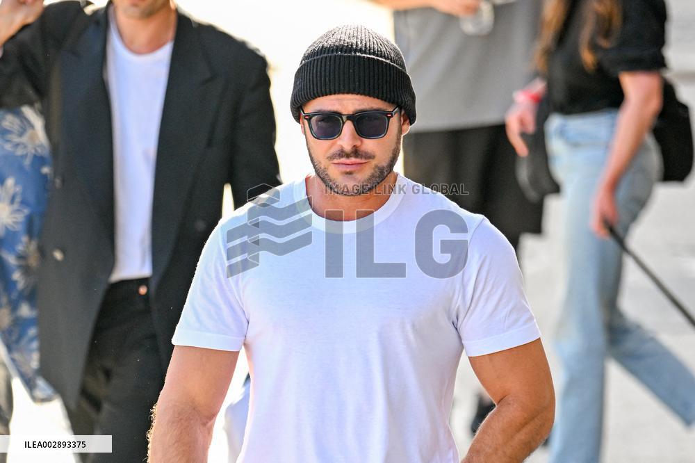 Zac Efron At Jimmy Kimmel - LA