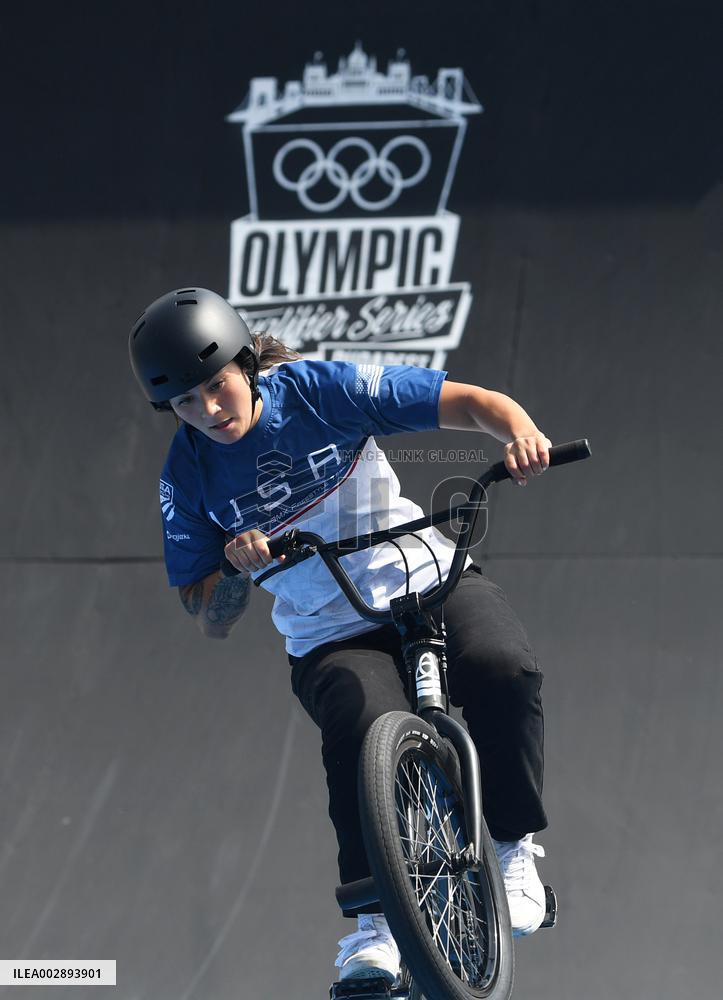 (SP)HUNGARY-BUDAPEST-OLYMPIC QUALIFIER SERIES BUDAPEST-CYCLING-BMX FREESTYLE-WOMEN'S PARK-QUALIFICATION