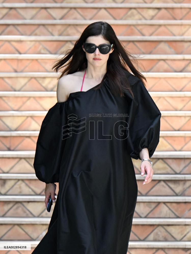 Alexandra Daddario At Filming Italy Sardegna Festival - Day 2 - Italy