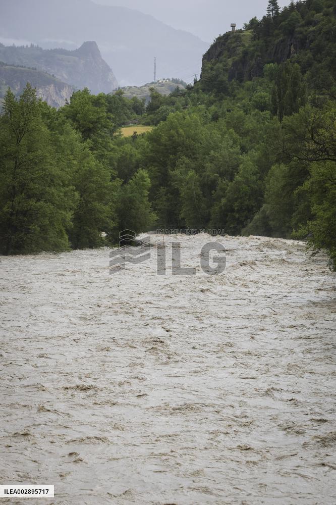 Flood In Hautes-Alpes (Upper Alps) - France
