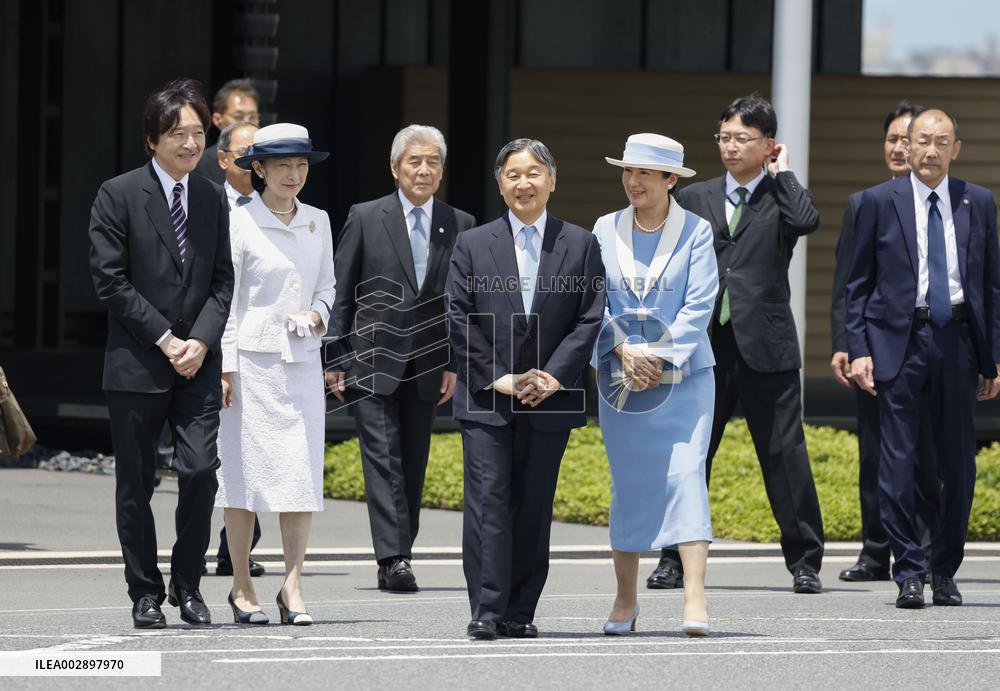 Japan's imperial couple leaves for Britain as state guests