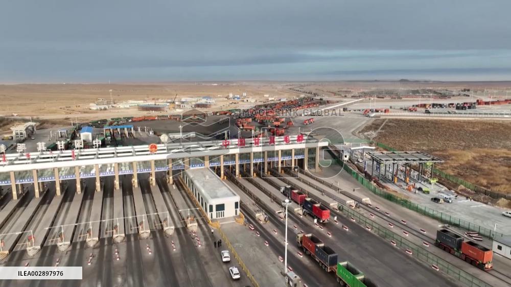 China's Ganqmod Port sees full operation of AGV cross-border transport land route