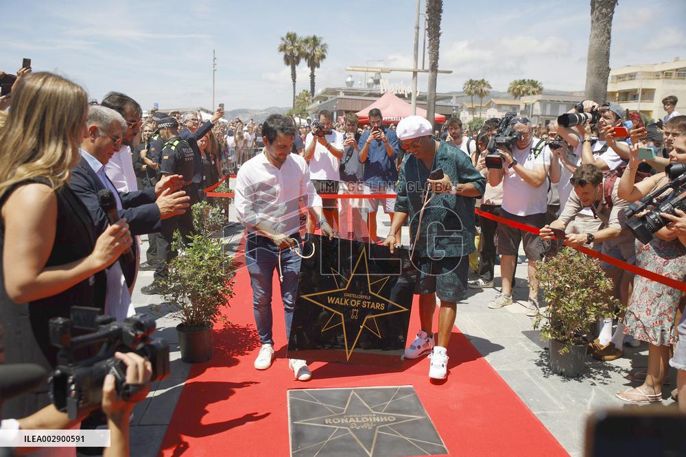 Inauguration of the Walk of the Stars With Ronaldinho - Spain